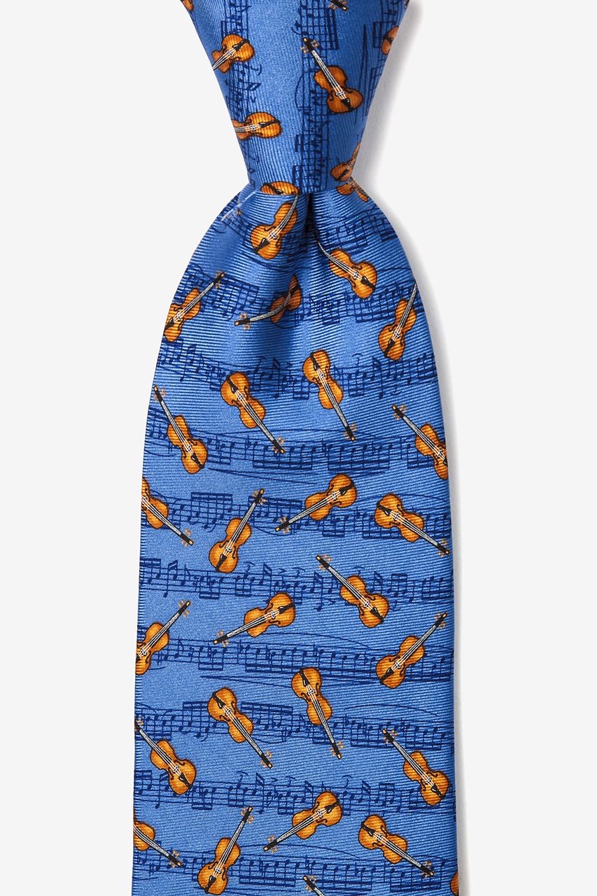 Violins Blue Tie Photo (0)