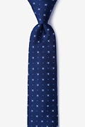 Weaver Blue Skinny Tie Photo (0)
