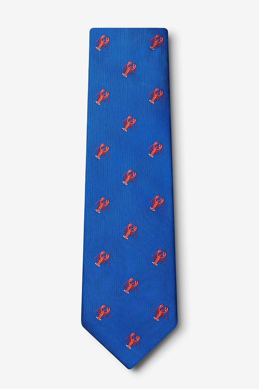 Will Work for Lobster Blue Tie Photo (1)