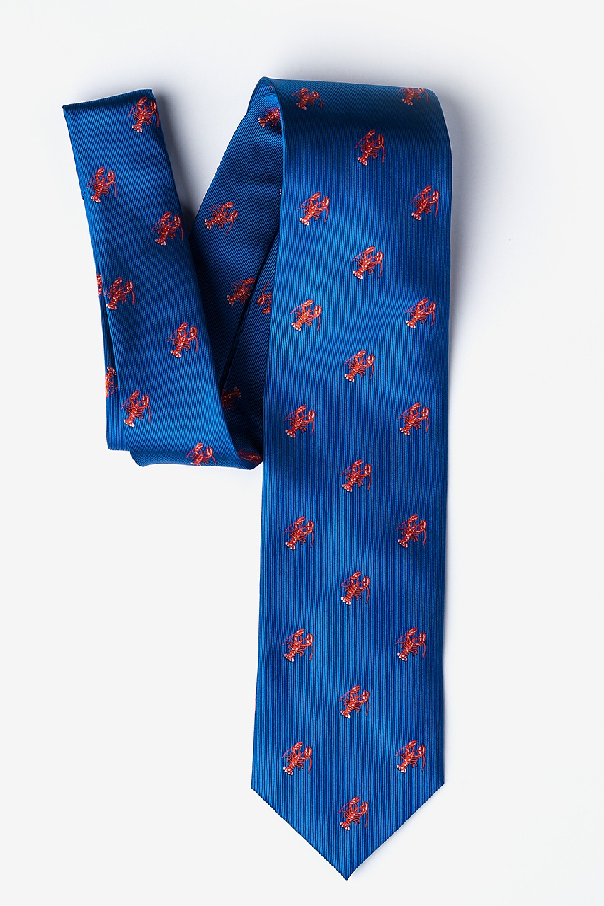 Will Work for Lobster Blue Tie Photo (2)