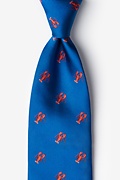 Will Work for Lobster Blue Tie Photo (0)