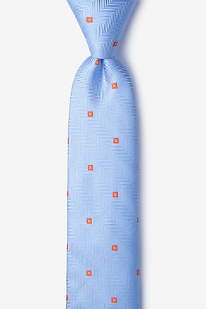 _Wooley Blue Skinny Tie_