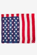 Red Rustic American Flag Scarf Photo (4)
