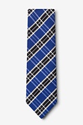 Blue Vienna Plaid Tie Photo (1)