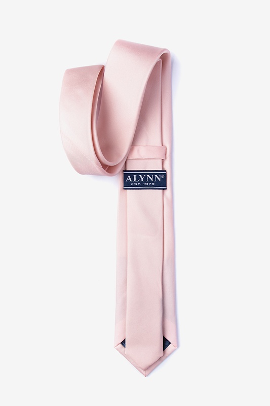 blush silk tie