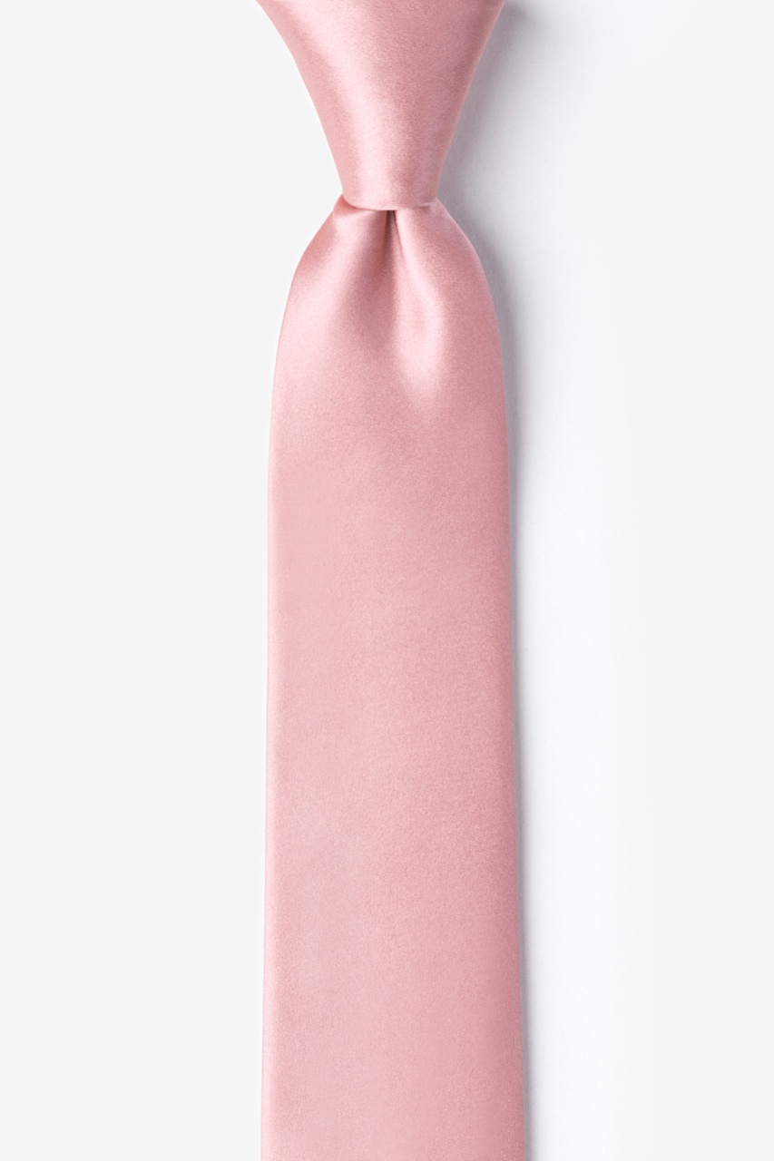 Bridal Rose Skinny Tie