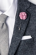 Bridal Rose Wool Felt Flower Lapel Pin Photo (1)