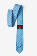 Bright Blue Stuart Check Skinny Tie Photo (2)