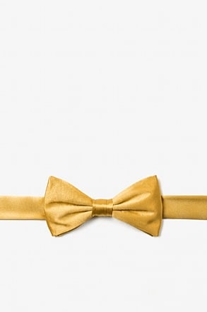 Bright Gold Bow Tie For Boys