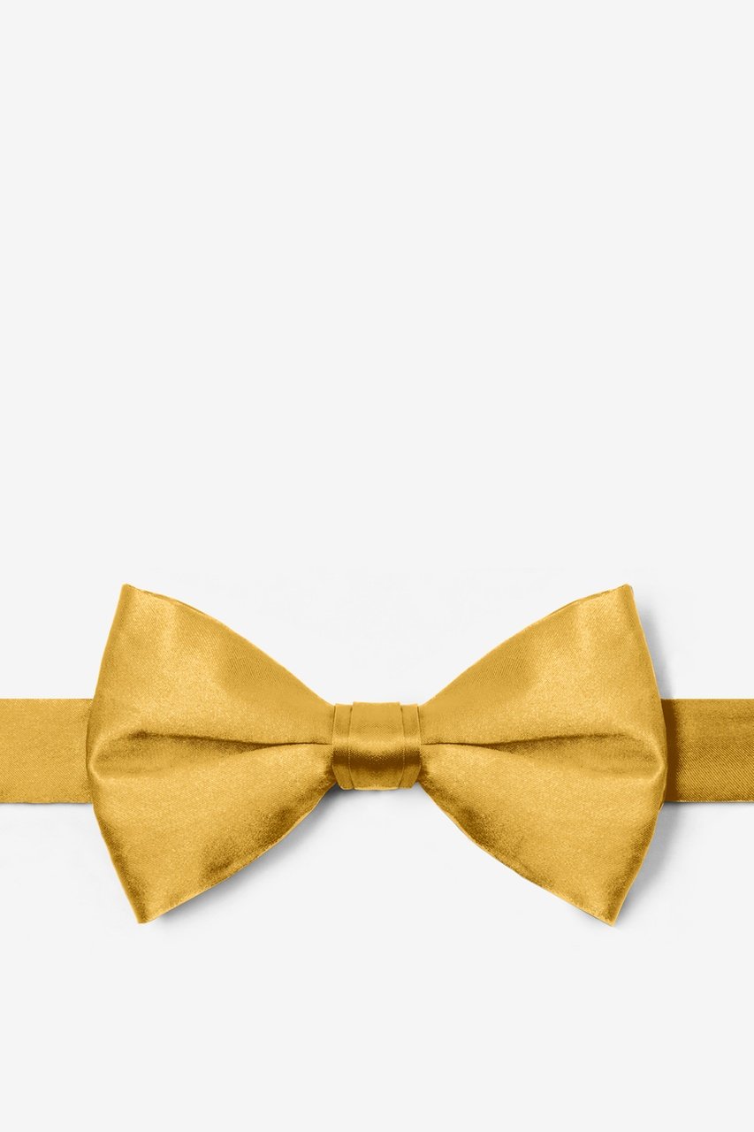 Bright Gold Pre-Tied Bow Tie Photo (0)