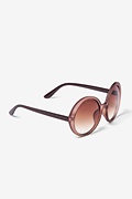 Brown Joplin Round Sunglasses Photo (1)
