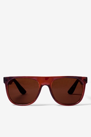 _Brown South Beach Flat Sunglasses_