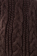 Brown Geneva Cable Knit Infinity Scarf Photo (1)