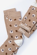 Cup of Coffee Brown Women's Sock Photo (2)