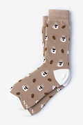 Cup of Coffee Brown Women's Sock Photo (0)