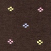Brown Carded Cotton Roosevelt Medium-Large Sock