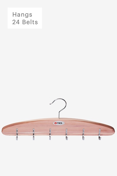 Brown Cedar Cedar Organizer & Belt Rack