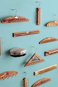 Mounted Cedar Brown Tie Rack Photo (3)