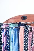 Mounted Cedar Wood Tie Rack Photo (2)