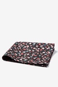 August Floral Brown Pocket Square Photo (1)