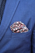 August Floral Brown Pocket Square Photo (3)