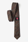 Bradford Plaid Brown Skinny Tie Photo (1)