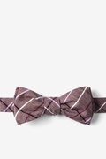 Brown Checkers Batwing Bow Tie Photo (0)