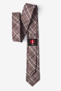 Brown Checkers Skinny Tie Photo (2)