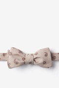 Brown Hunter Paisley Batwing Bow Tie Photo (0)