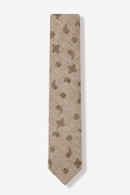 Brown Hunter Paisley Skinny Tie Photo (1)