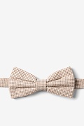 Chamberlain Check Brown Pre-Tied Bow Tie Photo (0)