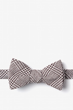 _Cottonwood Brown Self-Tie Bow Tie_