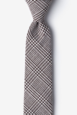 Cottonwood Brown Skinny Tie