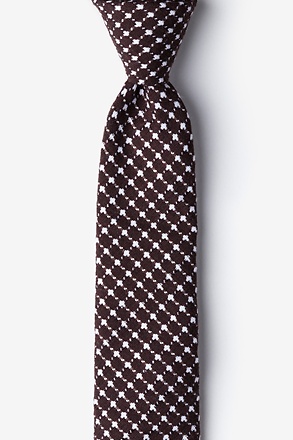 Descanso Brown Skinny Tie