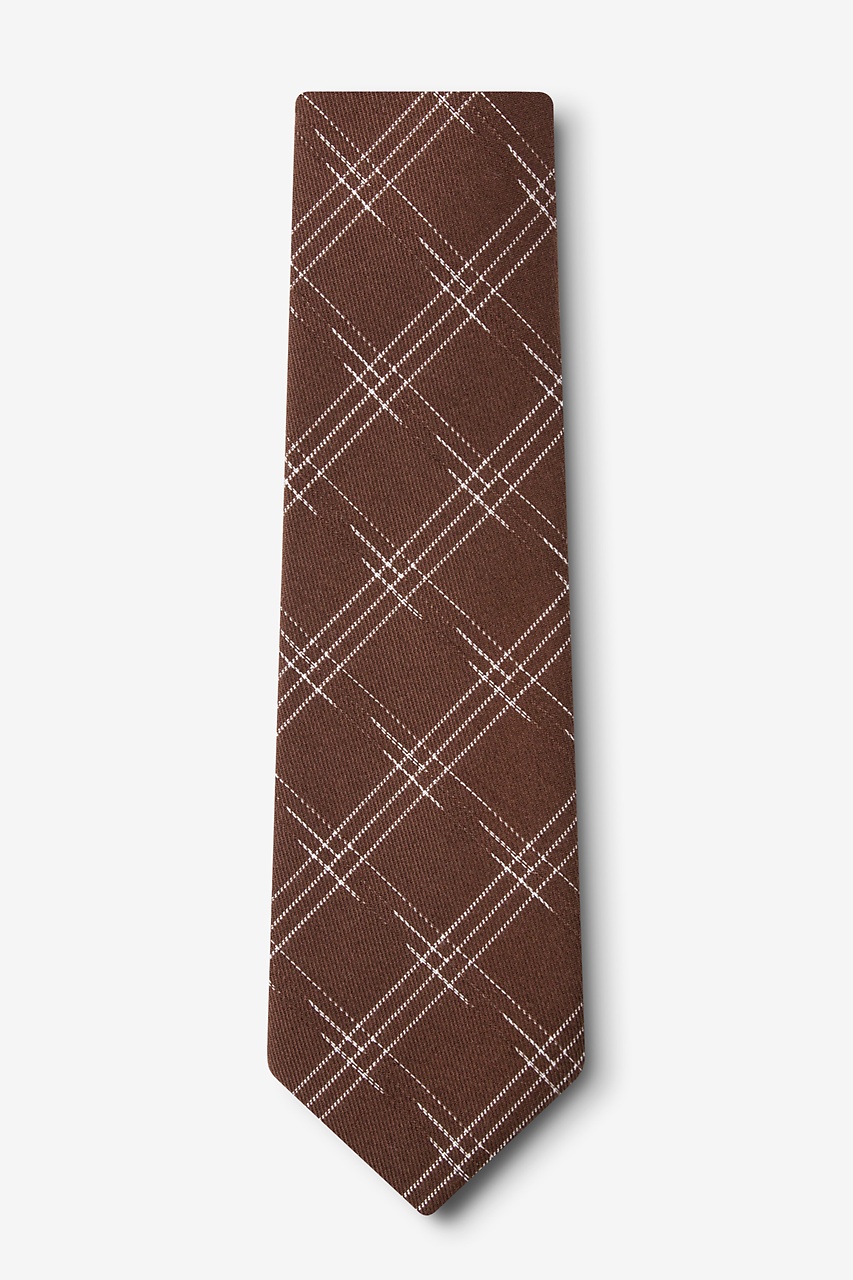 Escondido Brown Extra Long Tie Photo (1)