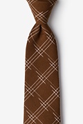 Escondido Brown Extra Long Tie Photo (0)