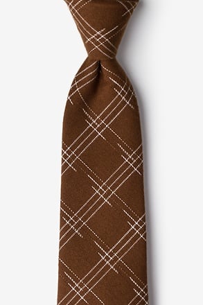 Escondido Brown Extra Long Tie
