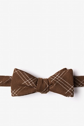 Escondido Brown Skinny Bow Tie