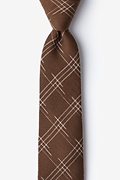 Escondido Brown Skinny Tie Photo (0)