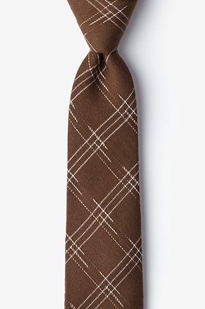 Escondido Brown Skinny Tie