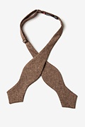 Galveston Brown Diamond Tip Bow Tie Photo (1)