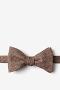 Galveston Brown Self-Tie Bow Tie Photo (0)