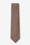 Galveston Brown Skinny Tie Photo (1)