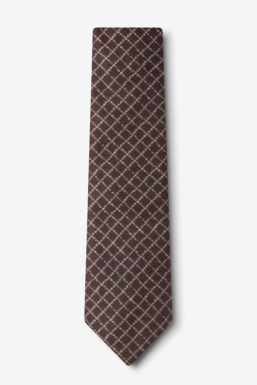 Glendale Brown Extra Long Tie Photo (1)