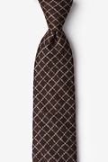 Glendale Brown Extra Long Tie Photo (0)