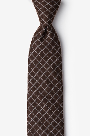 Glendale Brown Extra Long Tie