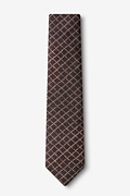 Glendale Brown Skinny Tie Photo (1)