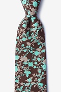 Kilmun Brown Extra Long Tie Photo (0)