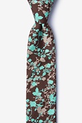 Kilmun Brown Skinny Tie Photo (0)