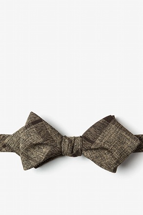 _Kirkland Brown Diamond Tip Bow Tie_